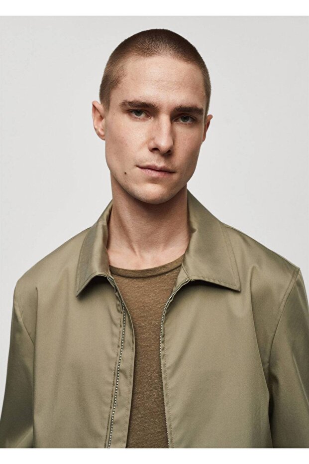 Fermuarlı bomber ceket - 7