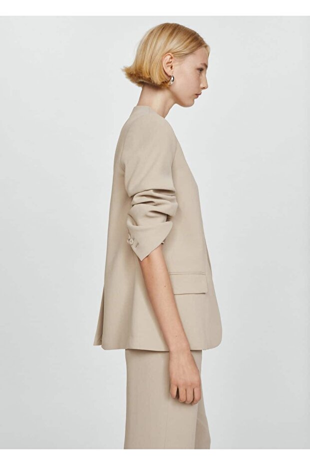 Kalıplı blazer ceket - 1