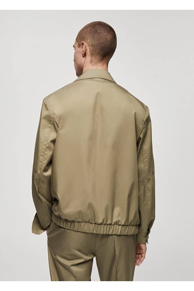 Fermuarlı bomber ceket - 4