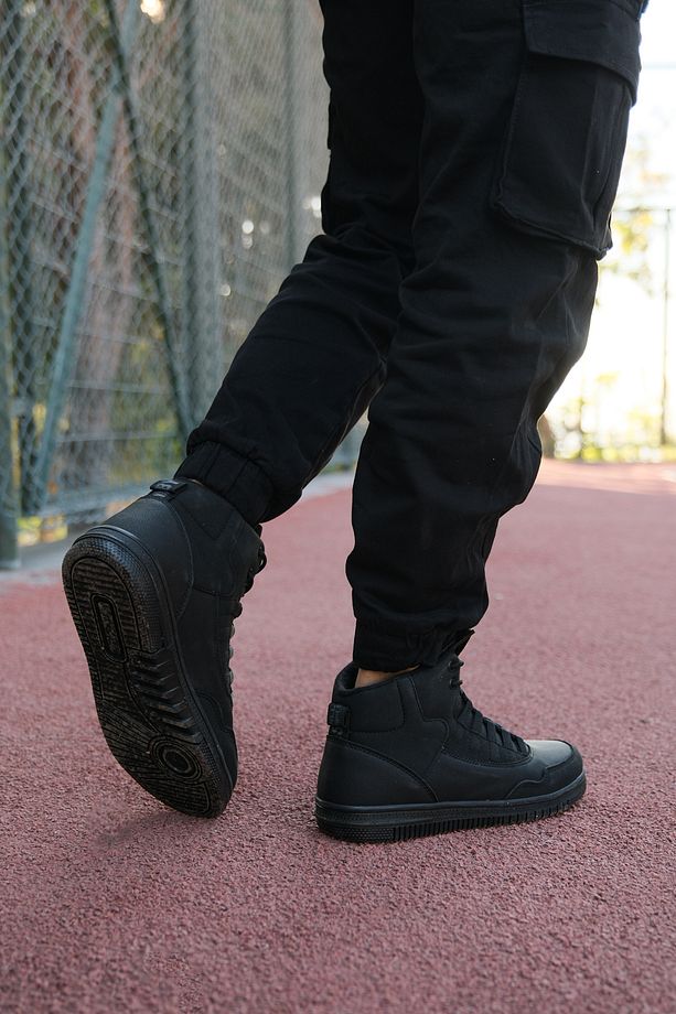 Siyah Erkek Sneaker Bot - 4