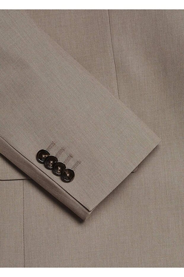 Slim Fit Cold Wool Blazer Jacket - 5