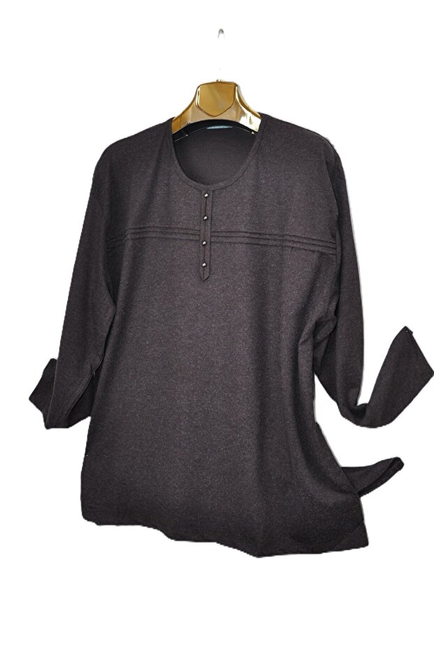 بلوزة ممشطة صوفية كبيرة الحجم - خوخ - 2