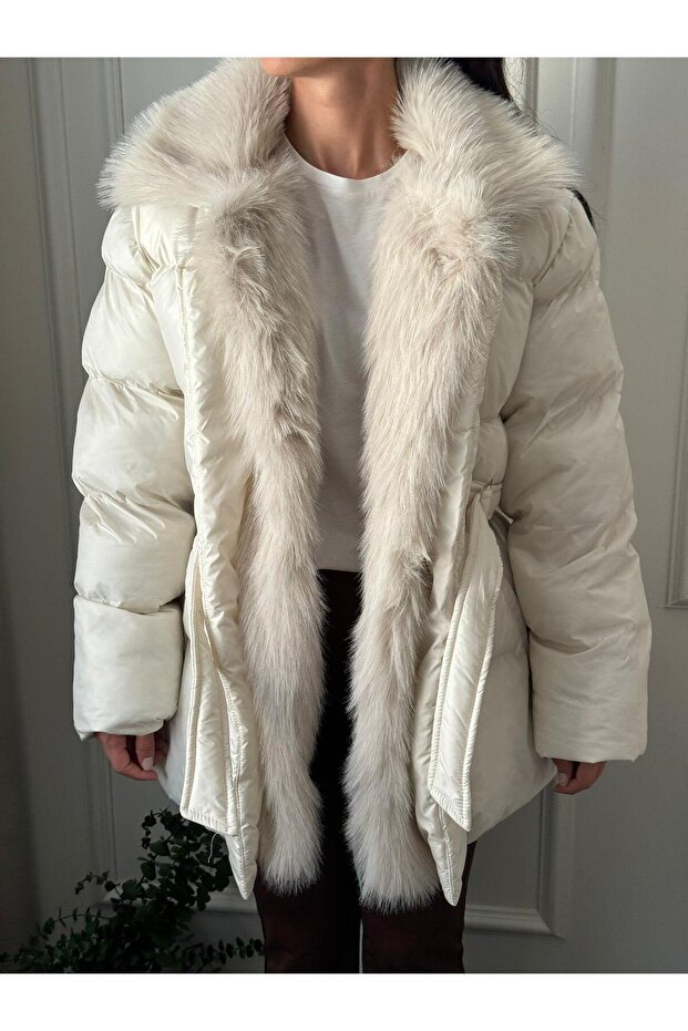 Şişme Kürklü Mont - 5