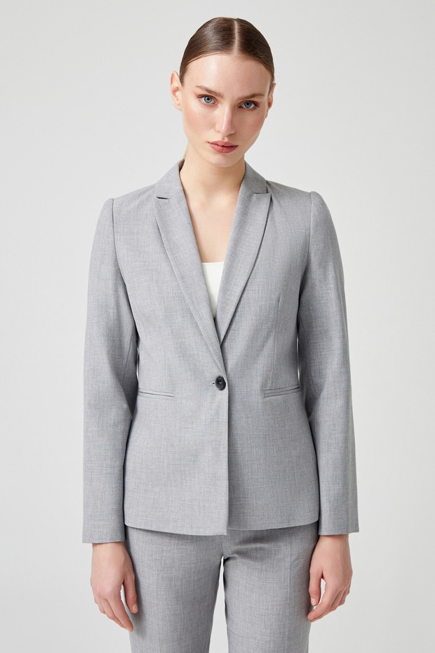 Tek Düğmeli Klasik Ceket - 1