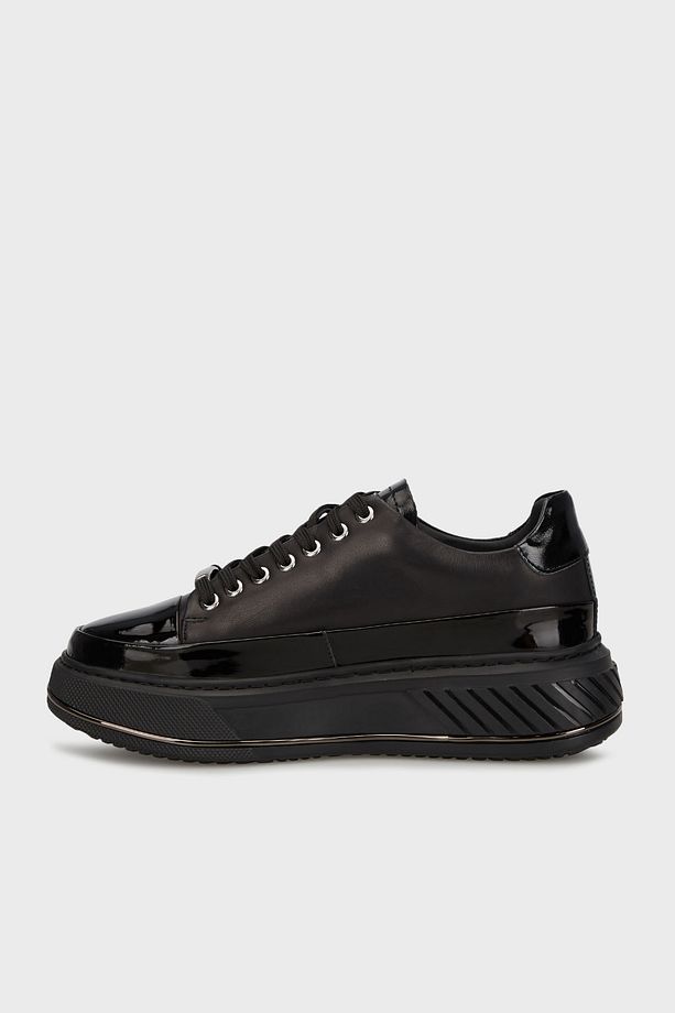 Hakiki Deri Bağcıklı Kalın Tabanlı Sneaker Ayakkabı Erkek AYAKKABI 15220199S2 - 3