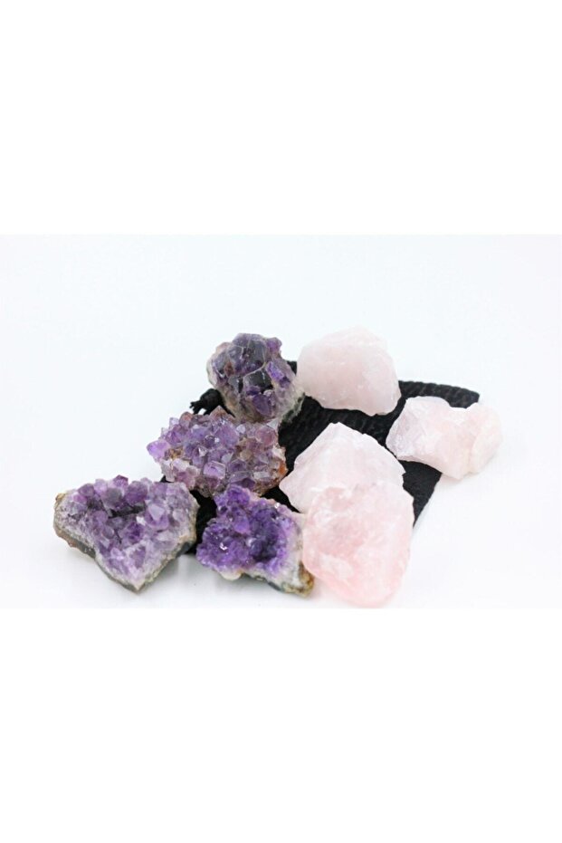 Amethyst - Pink Quartz Natural Stone Raw Mass (with Certificate)