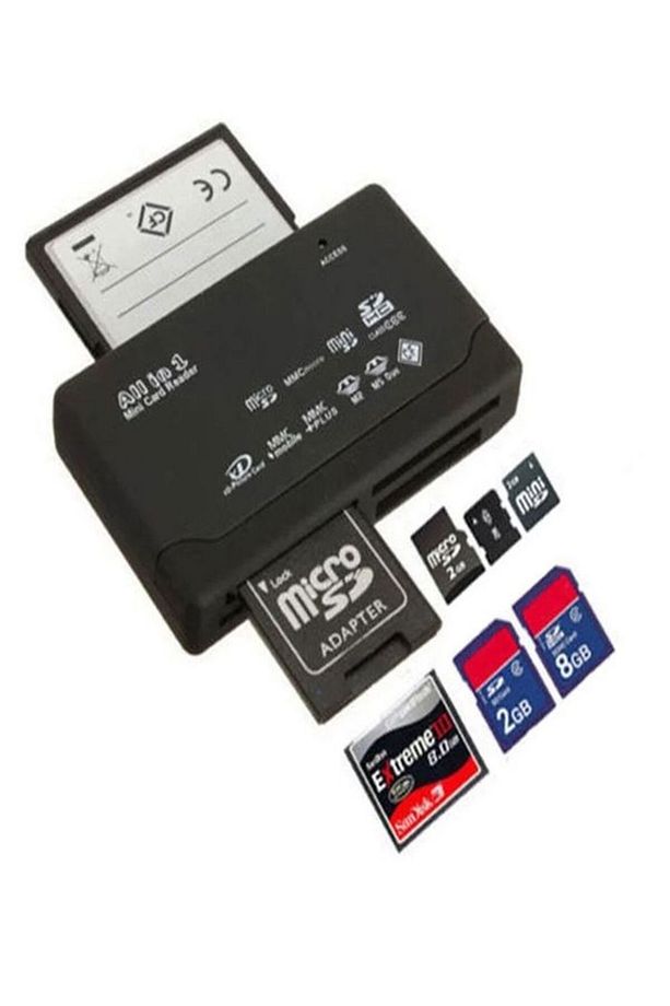 26 in 1 Çoklu Kart Okuyucu Usb Sd Sdhc Mini Micro Sd Memory Stick Duo M2 Mmc Xd CF - 6
