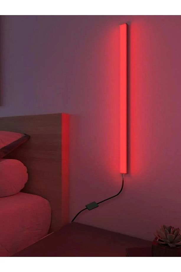 2 Adet Mini Duvar Aplik Uzaktan Kumandalı Rgb Led 16 Renk 60cm - 2