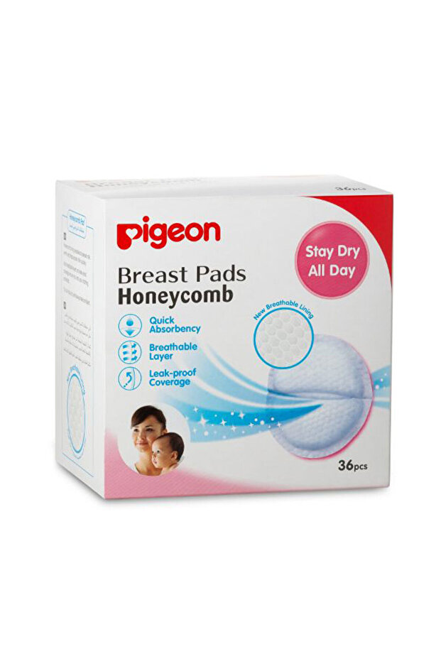 Honeycomb Ultra-Slim & Light Breast Pad, 36 Pieces, White
