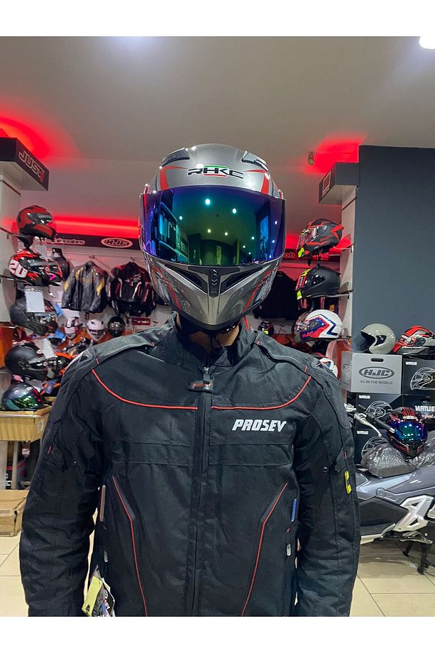 Rhkc Vizörlü Çene Açılır Kask - 1