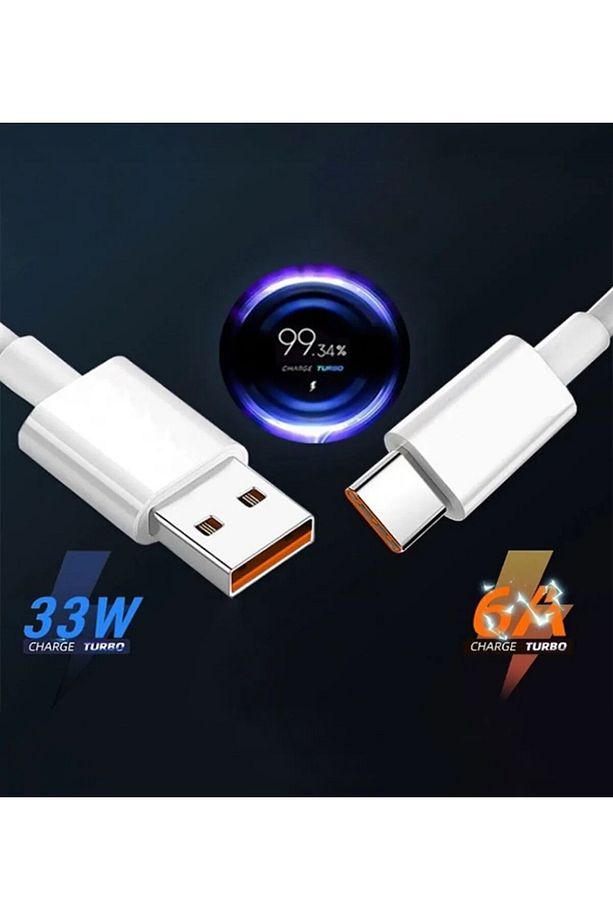 Type-c Turbo Hızlı Şarj Kablosu | 33w 67w 120w 240w Uyumlu | 6a | 1m Veri Ve Şarj Kablosu - 4