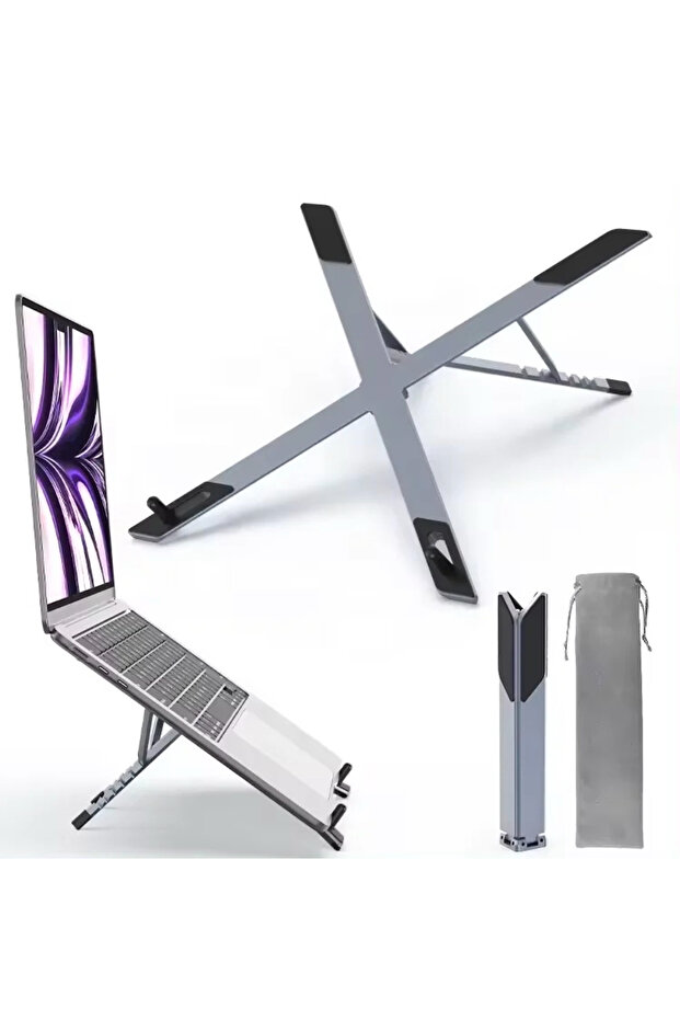 Portable Laptop Folding Adjustable Aluminum Computer Pc Tablet Stand Notebook Tablelaptop