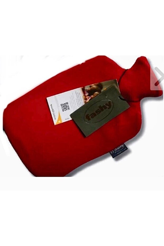 Fashy Covered Hot Water Bag Red
