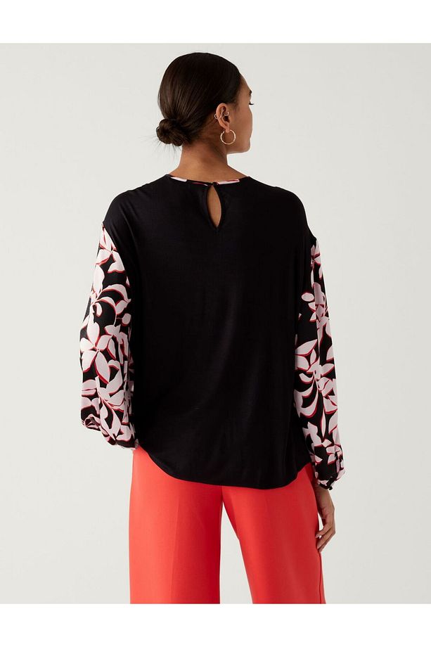 Regular Fit Uzun Kollu Bluz - 3