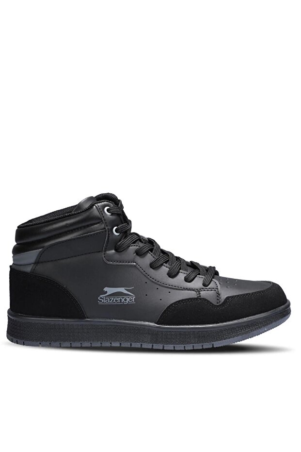 Ankle Length Lace-Up Casual Sneakers Black Sneaker Black