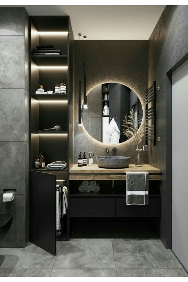 Eska Tema / 80cm yuvarlak/ledli Banyo Aynası/ Makyaj Aynası/yuvarlak Ayna/ gün ışığı ledli - 1