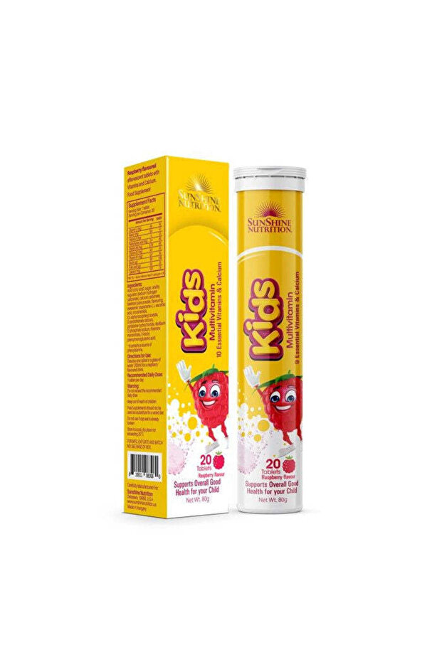 Nutrition Kids Multivitamin Raspberry Effer Tab 20S