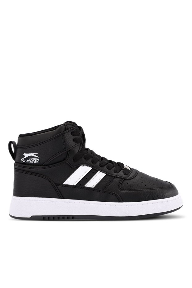 Comfort Sole Ankle Length Lace-Up Casual Sports Shoes Black/White Sneaker