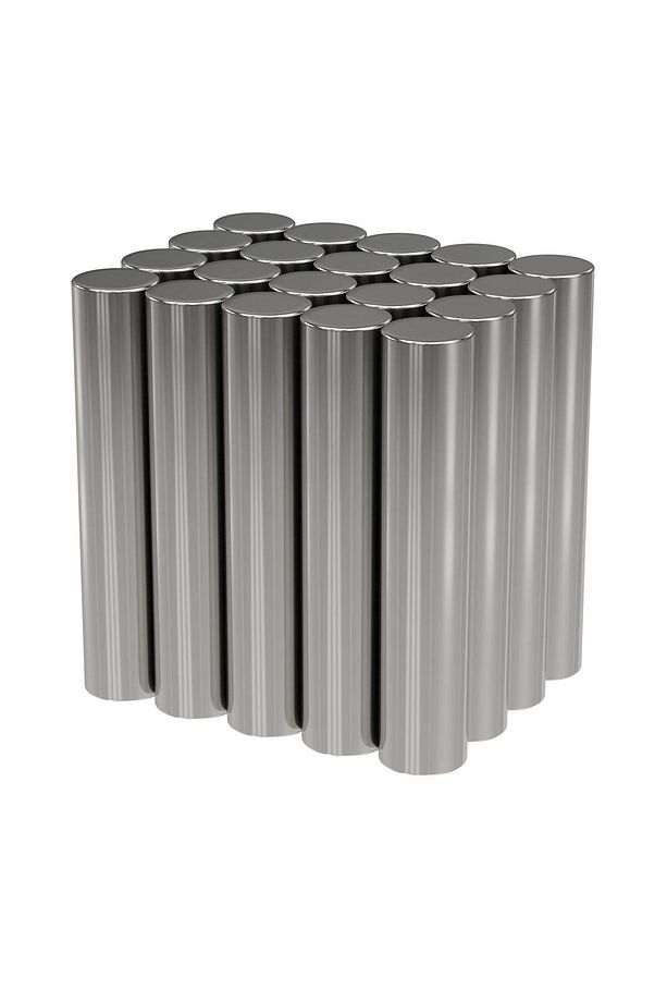 Çubuk Mıknatıs Neodyum Çubuk Mıknatıs D5x25mm - 5 adet - 6
