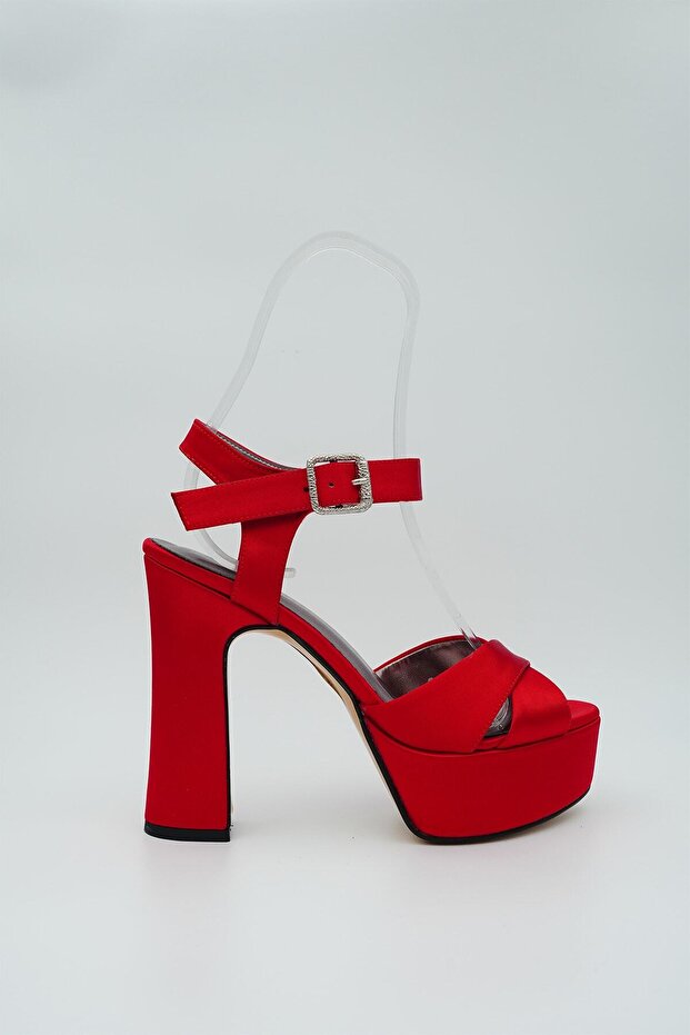 13 سم ساتان أحمر - 5