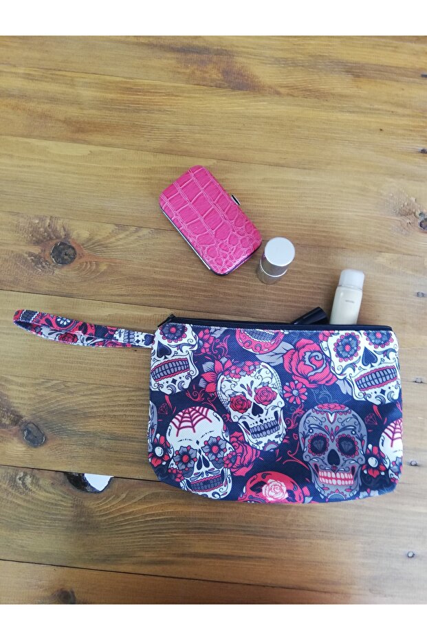 حقيبة مكياج/يد/هدية/قابض منقوشة - 5