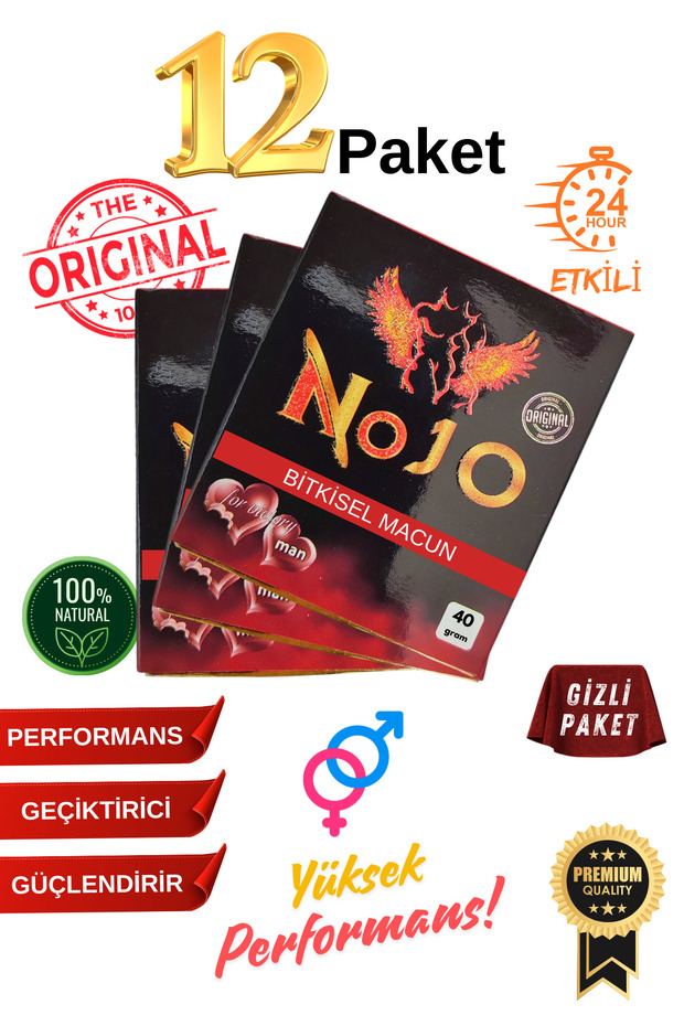 NOJO Bitkisel Güç Artırıcı 12li Macun,,Erkek,, Artırıcı Macun