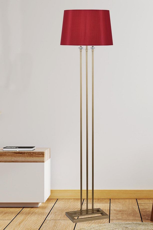 Lona Eskitme Lambader Bordo Konik Şapka Modern , Oturma Odası ,Yatak Odası , Salon Lambader - 1