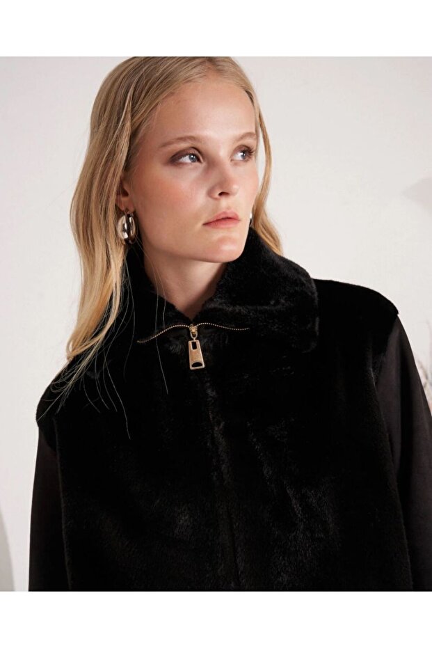 SİYAH ANGORA MONT - 1