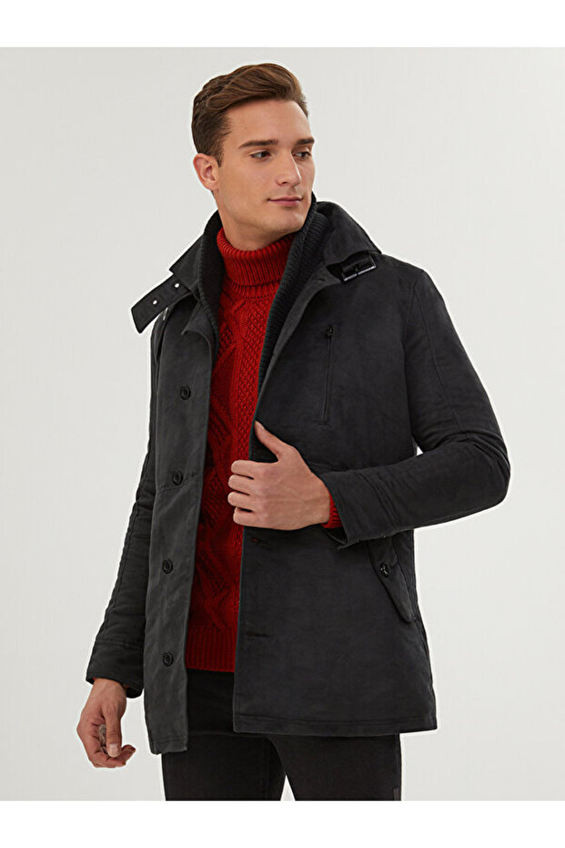 Slim Fit Erkek Kaban - 1