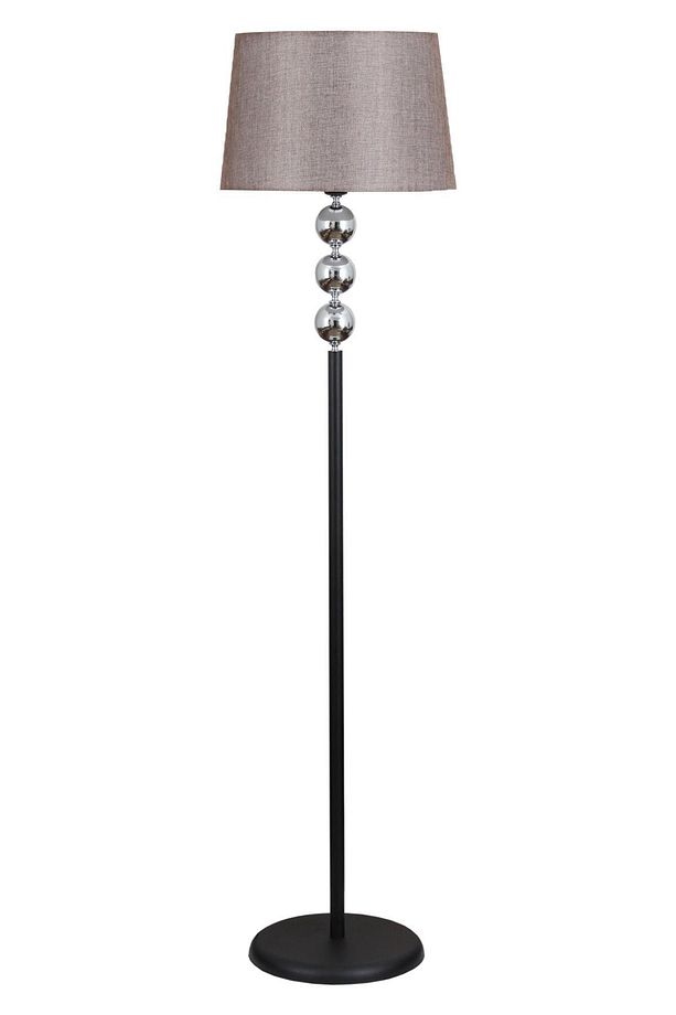 Silva Siyah Krom Metal Lambader Koyu Kahve Konik Şapka Modern , Yatak Odası, Salon Lambader - 2
