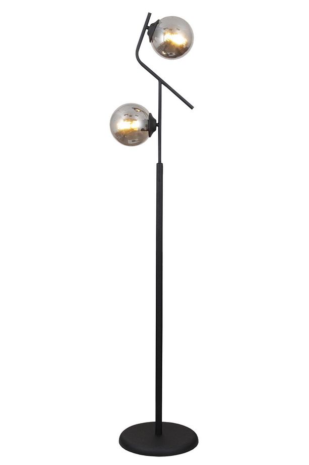 Lugo 2 Li Siyah Lambader Füme Camlı Modern , Oturma Odası ,Yatak Odası , Salon Lambader - 3