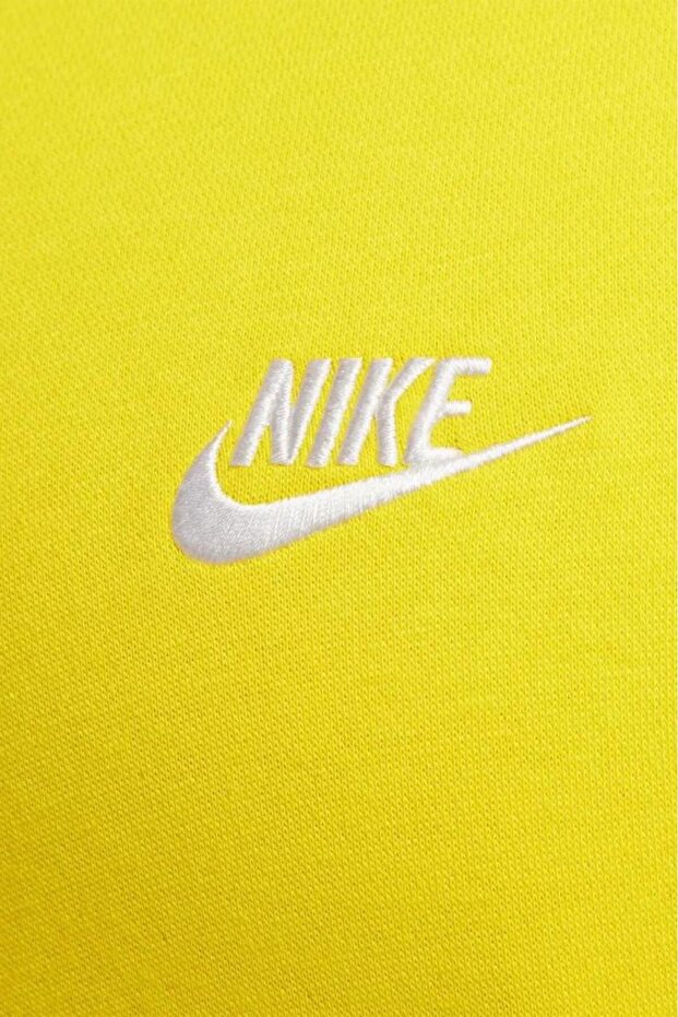 Swoosh Kapüşonlu Sarı Sweatshirt - 3