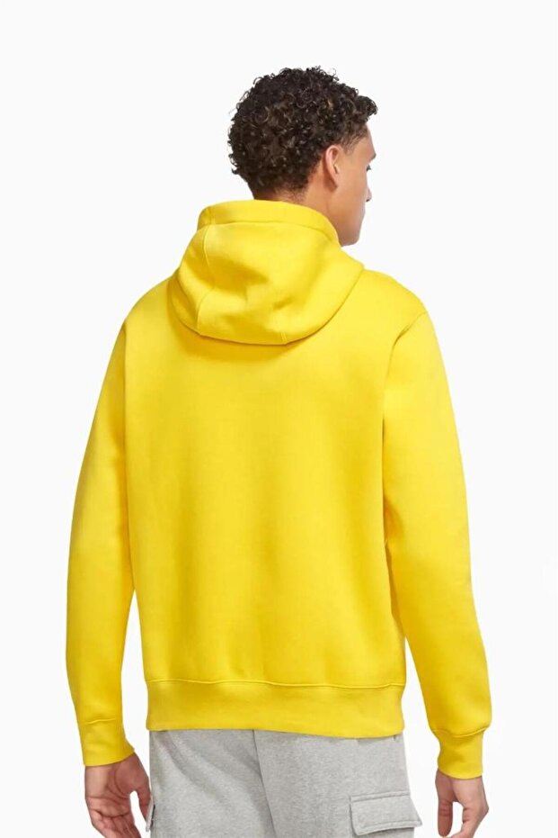 Swoosh Kapüşonlu Sarı Sweatshirt - 2