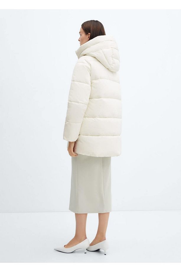Kapüşonlu kapitone anorak - 4