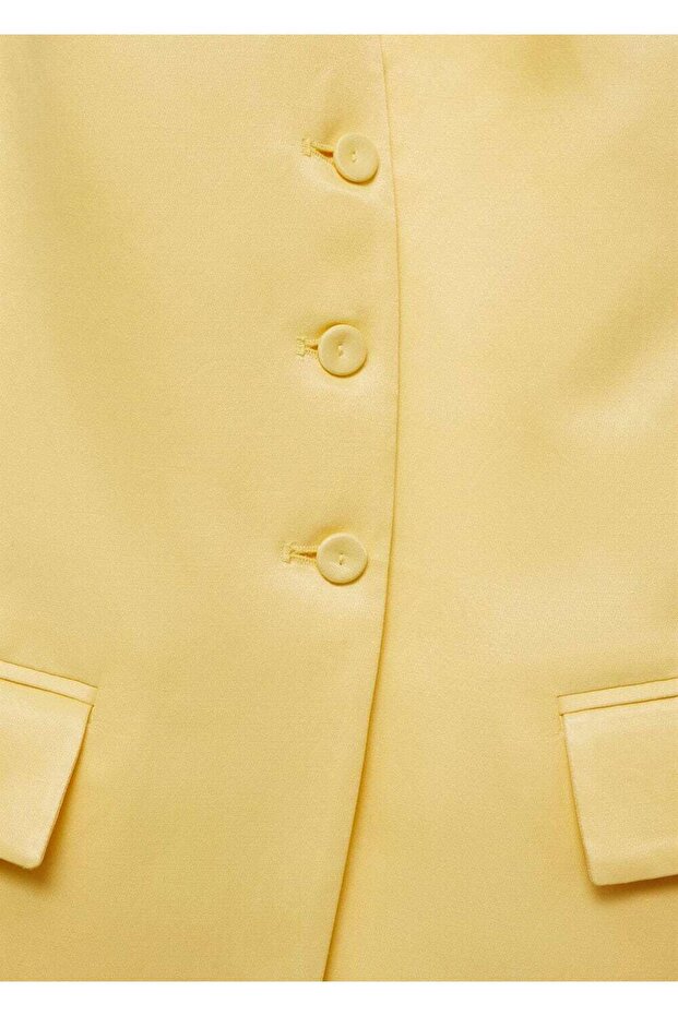 Halter Yaka Düğmeli Yelek - 8