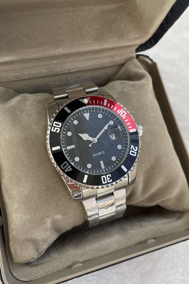 Takvimli Patek Philip Model Gümüş Renk Takvimli Erkek Kol Saati Özel Kutusunda - 5