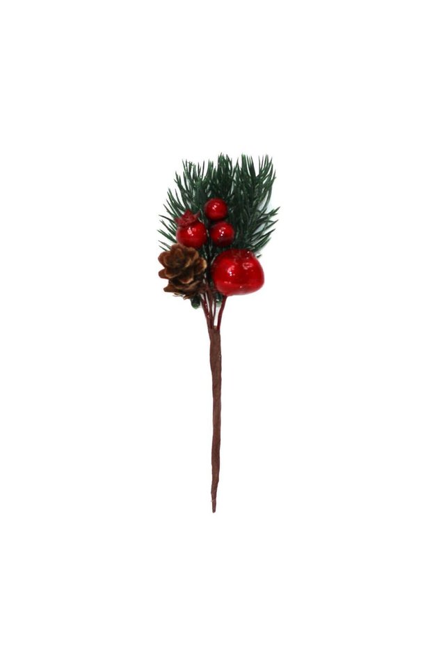 New Year Artificial Cockina-Granate-Cones 20 cm Orc-Stk-24026