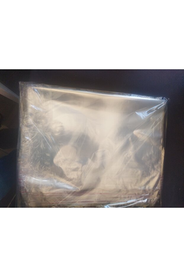 100 Adet 30x45 Cm Bantlı Yapışkanlı Şeffaf Opp Jelatin Poşet Torba, Şeffaf Poşet ( 30x40+5 ) - 6