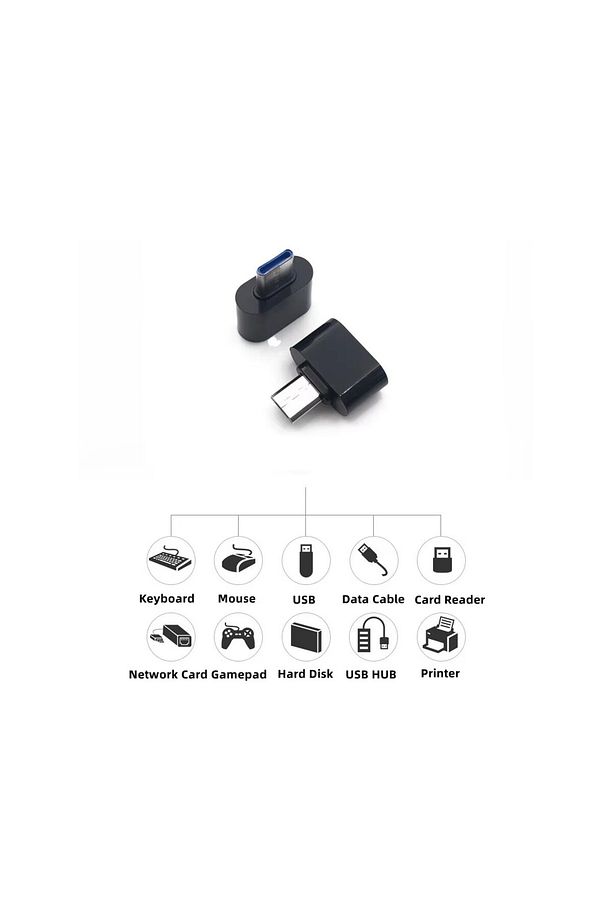 Type C to Usb 3.0 Otg Telefonlara Flash Bellek, Klavye, Yazıcı, Gamepad, Mouse Takma Aparatı - 3