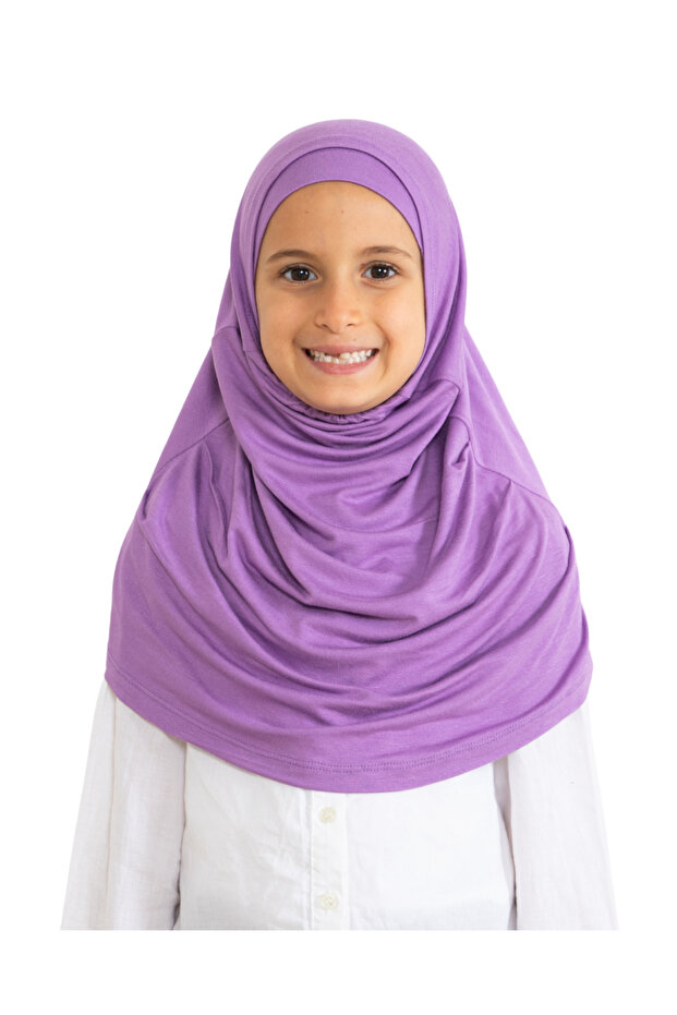 Children's Ready-To-Wear Headscarf Shawl Turban Viscose - Lilac
