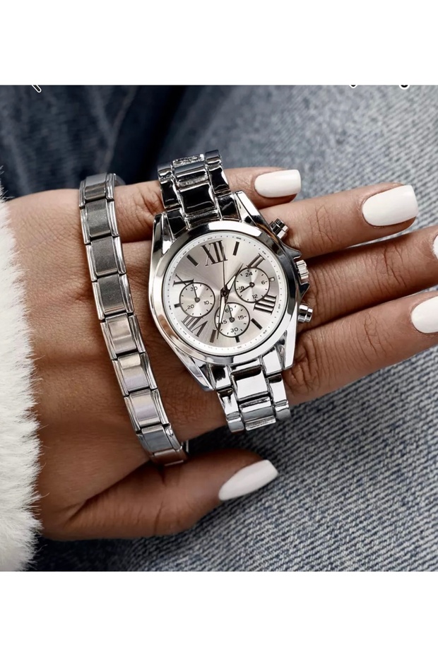 Bracelet + Analog Wrist Watch - 1