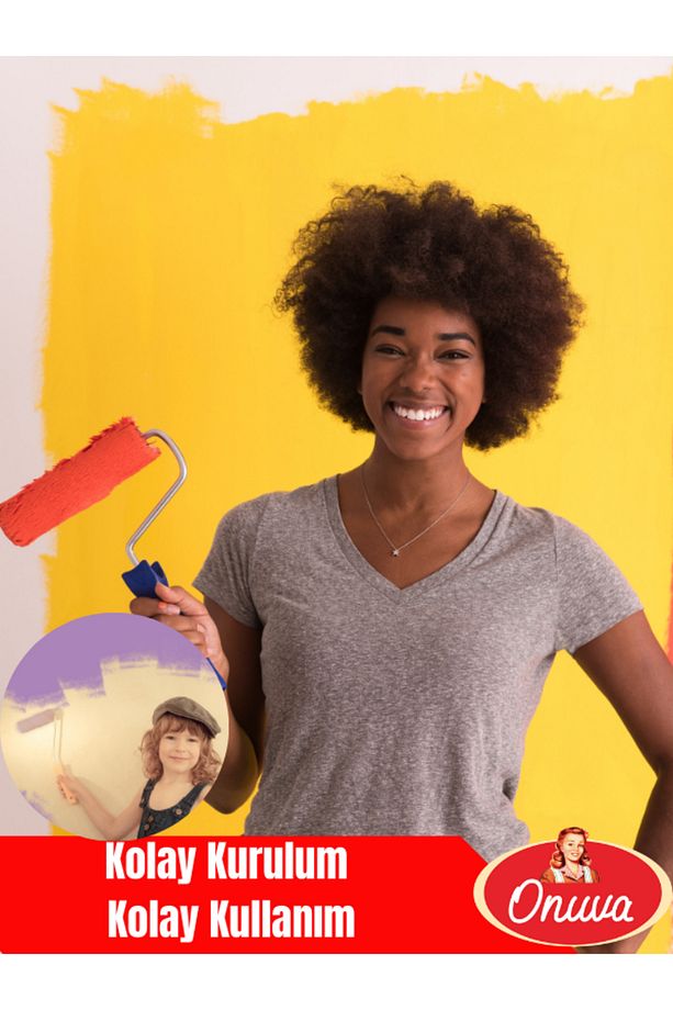 Ekonomik Boyacı Seti 2 Adet 10cm Rulo,Sap,Boyama Tavası - 3
