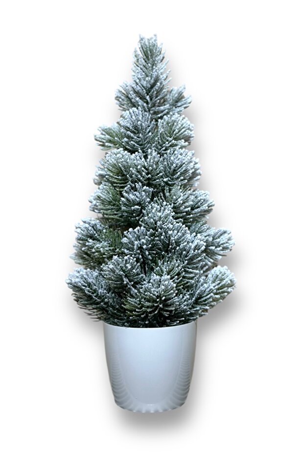 Snow Patterned Christmas Pine Tree 42 cm - 4