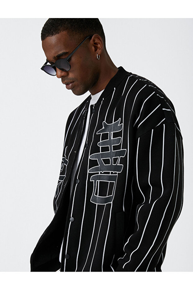 Far East Printed Bomber Jacket