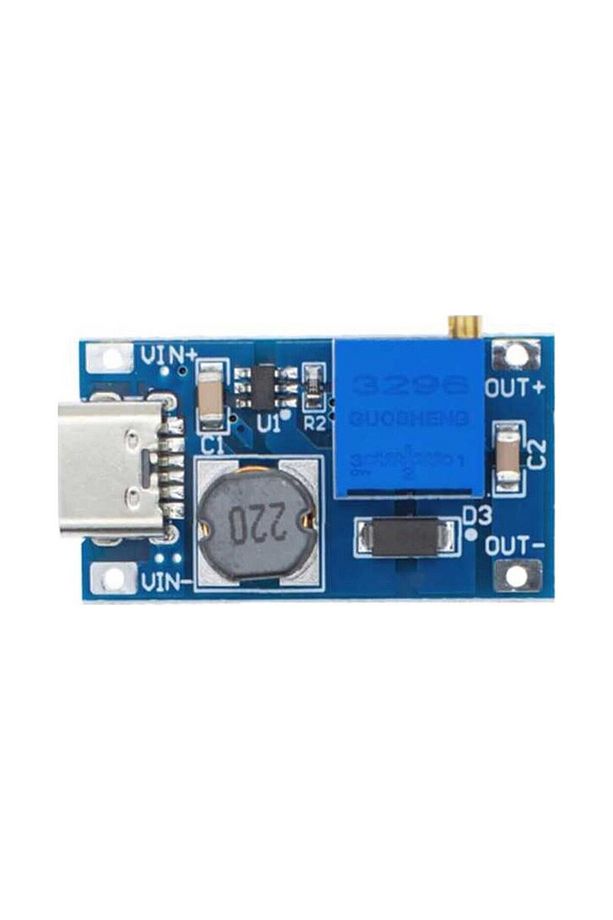 MT3608 Type C Usb 28V 2A DC Boost Modül Ayarlanabilir Voltaj Yükseltici Güç Kaynağı Step Up Dc Çevir - 2