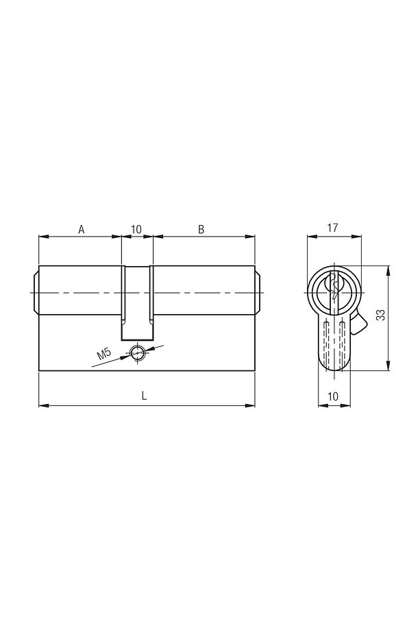 Kale 164gnc Standart Barel Sistem Çelik Kapı Göbeği Kilidi Kilit 68 Mm 26 10 32 Mm - - 3
