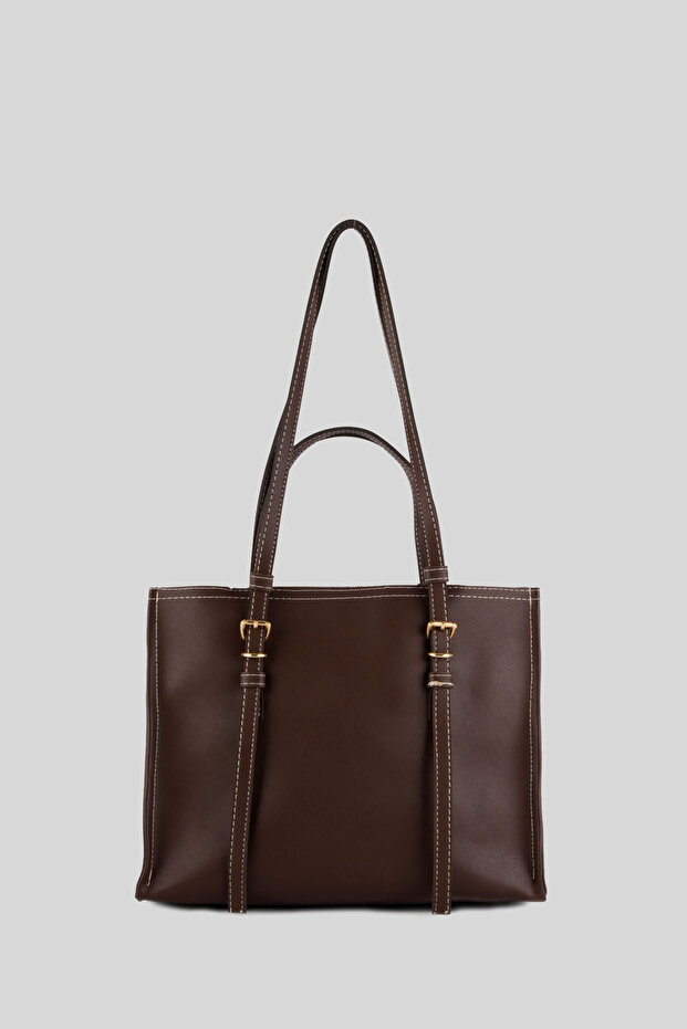 Big samba women's stitch detailed tote bag