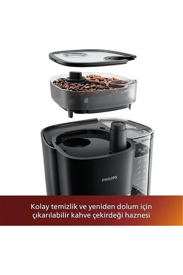 01 All-in-One Brew, Çekirdek Kahve Öğütücülü Filtre Kahve Makinesi - 4