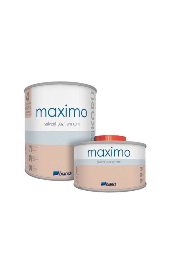 Stella Maximo Solvent Bazlı Vernik Sıvı Cam 500 ml Ipek Mat - 1