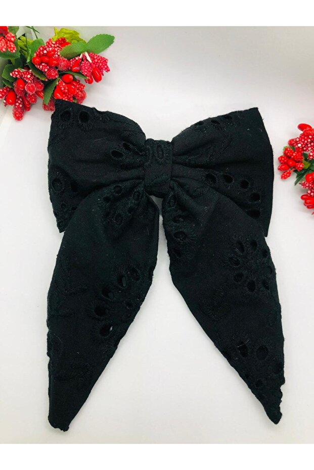 Scalloped Bow Automatic Stylish Cotton Buckle Insignia - Special Day - Graduation
